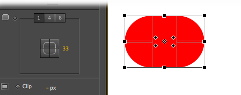 You turn a plain old rectangle into a rounded rectangle using these settings found at the bottom of the Properties panel. You can round all the corners the same amount, or you can use different settings for each.