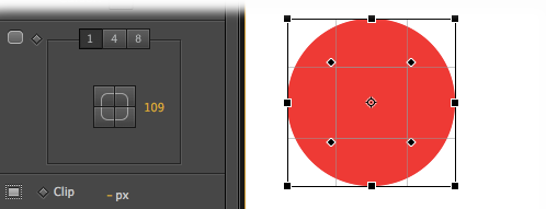 You can create circles with the Rectangle or Rounded Rectangle tools. Start off by making a square, and then add a radius to all four corners. Using similar techniques, you can create ovals and ellipses.