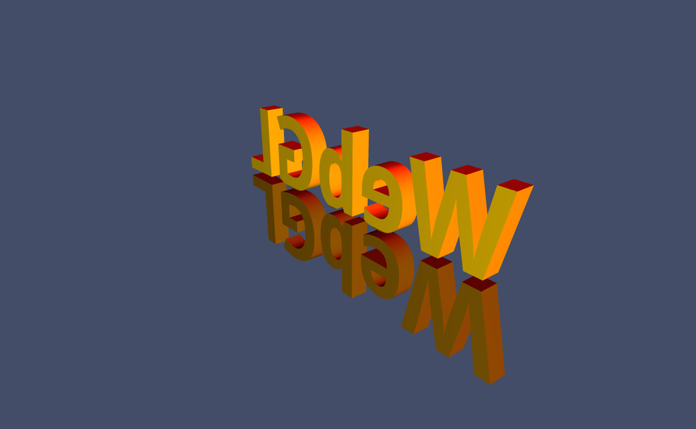 Three.js dynamically generated 3D text