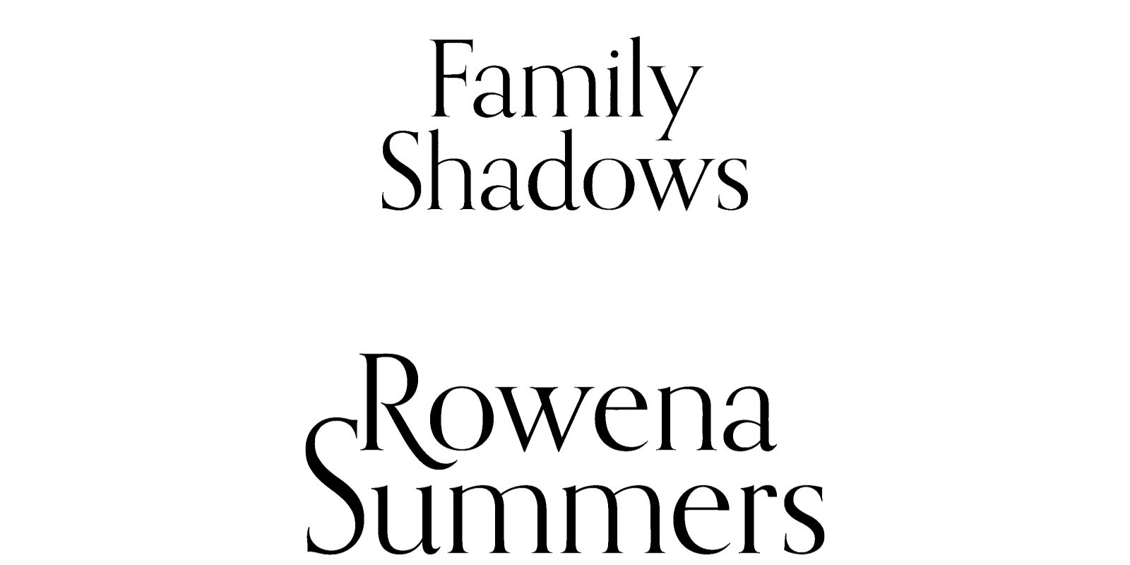 Family Shadows by Rowena Summers