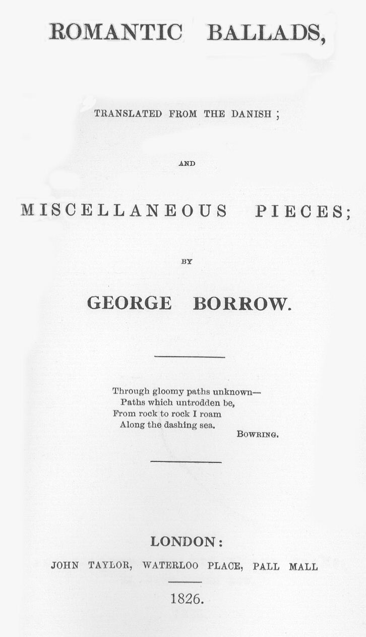 John Taylor 1826 title page