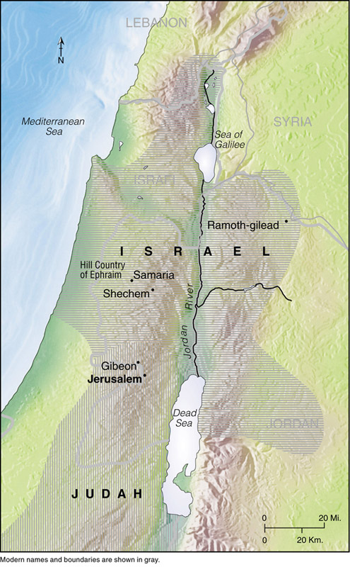 Key Places in 2 Chronicles