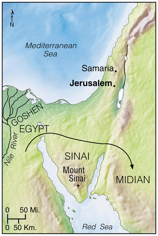 Moses Flees to Midian