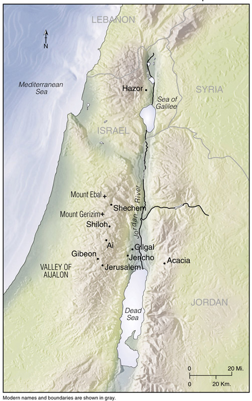 Key Places in Joshua