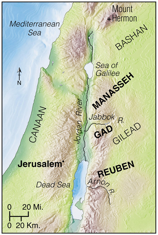 The Tribes East of the Jordan