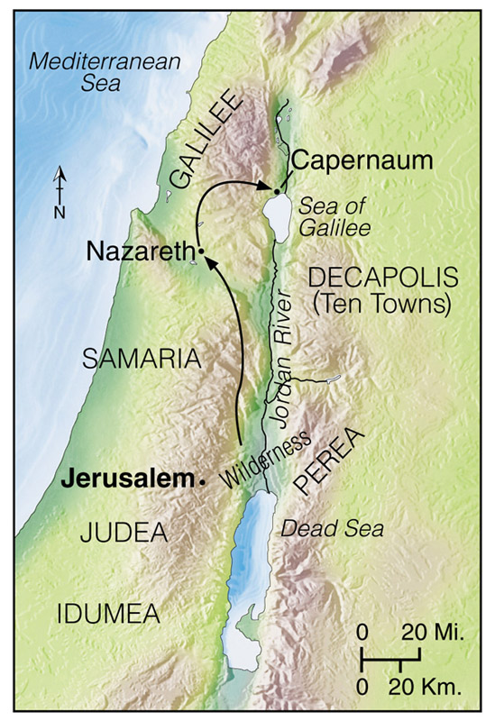 Jesus’ Temptation and Return to Galilee