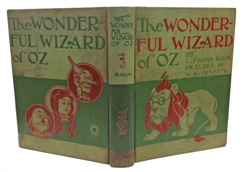 Wonderful Wizard of Oz facsimile spine—after (See p. 156)