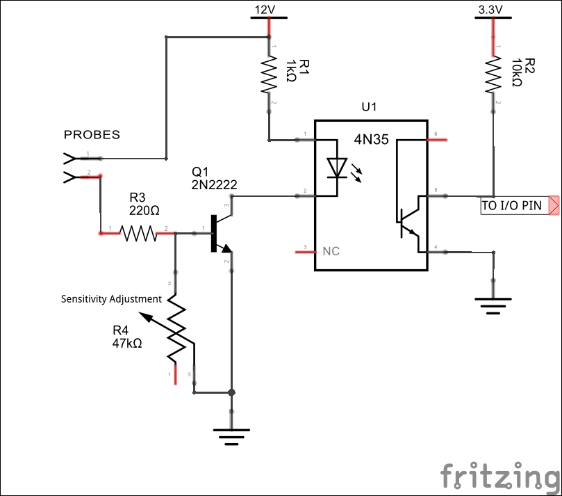 A simple water detector