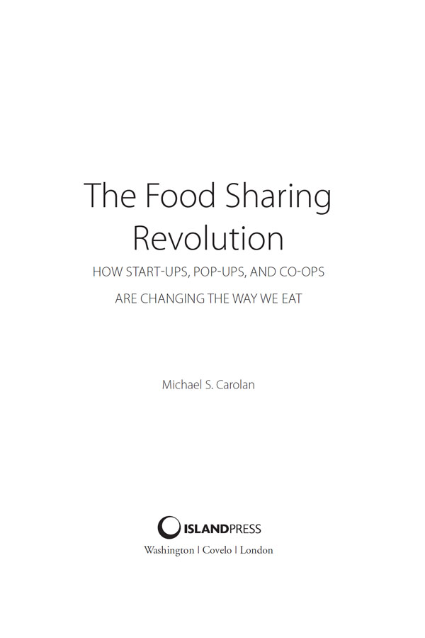 Book Title of The Food Sharing Revolution