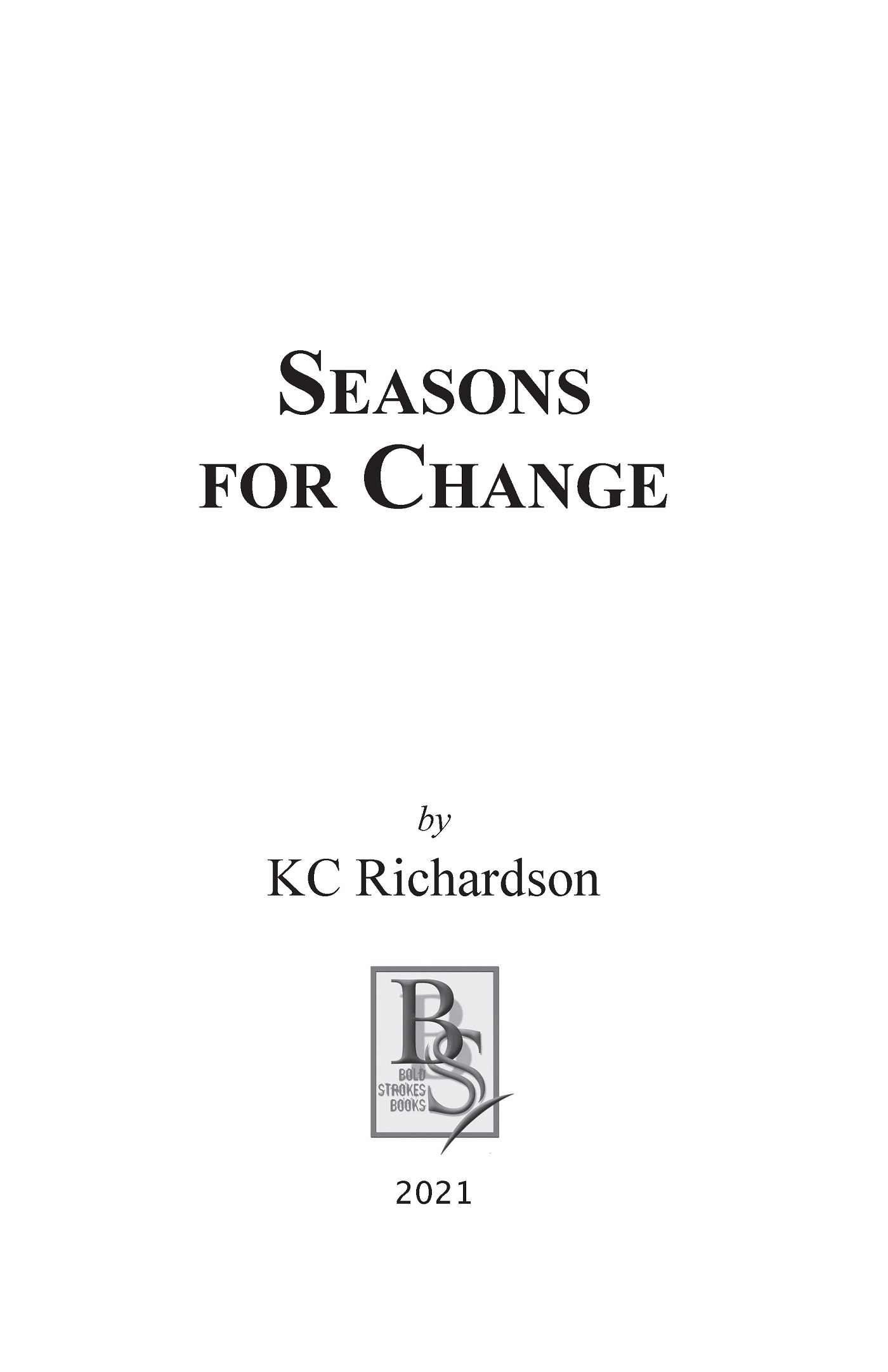 Seasons for Change Title Page