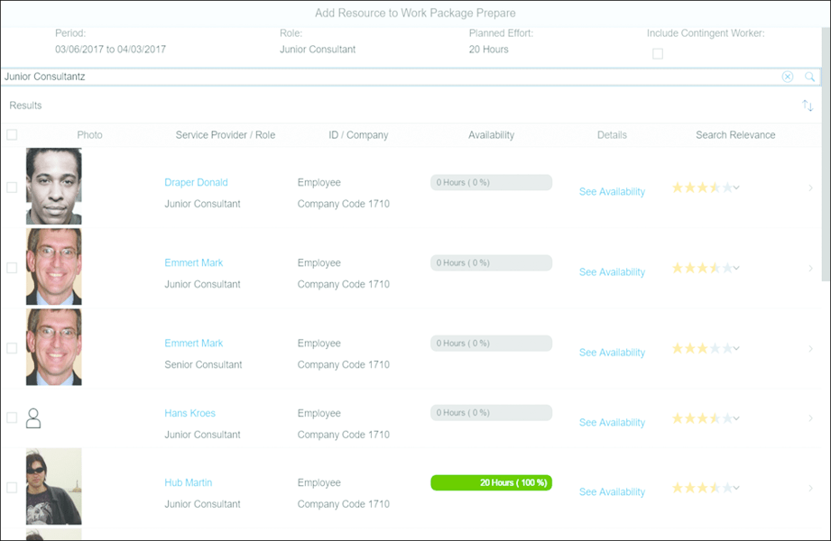 Resourcing Project Roles