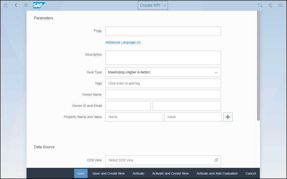 Create KPI