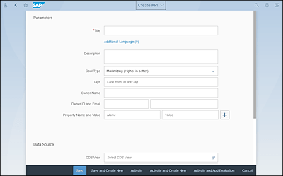 Create KPI