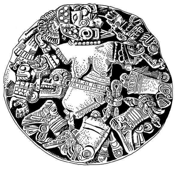 Dea della luna azteca, Tenochtitlán.