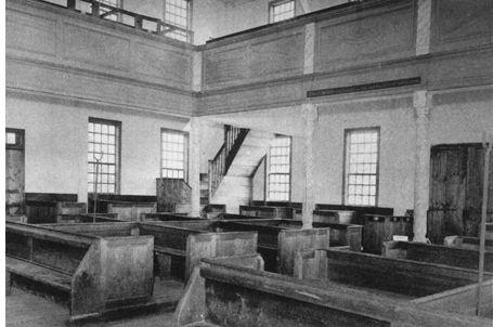 INTERIOR OF MEETING-HOUSE, SANDOWN