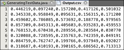 Generating test datasets