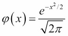 The standard normal distribution