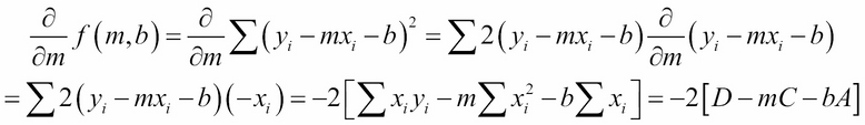 Computing the regression coefficients