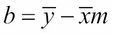 Computing the regression coefficients