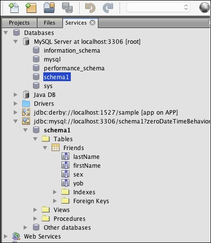 Accessing the MySQL database from NetBeans