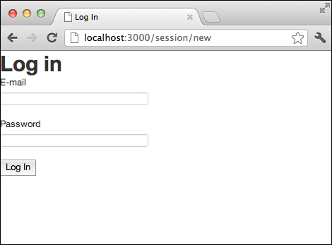 Logging in and session management