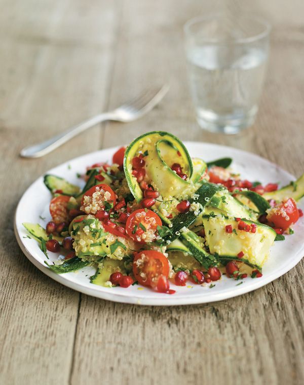 Quinoa, Courgette and Pomegranate Salad