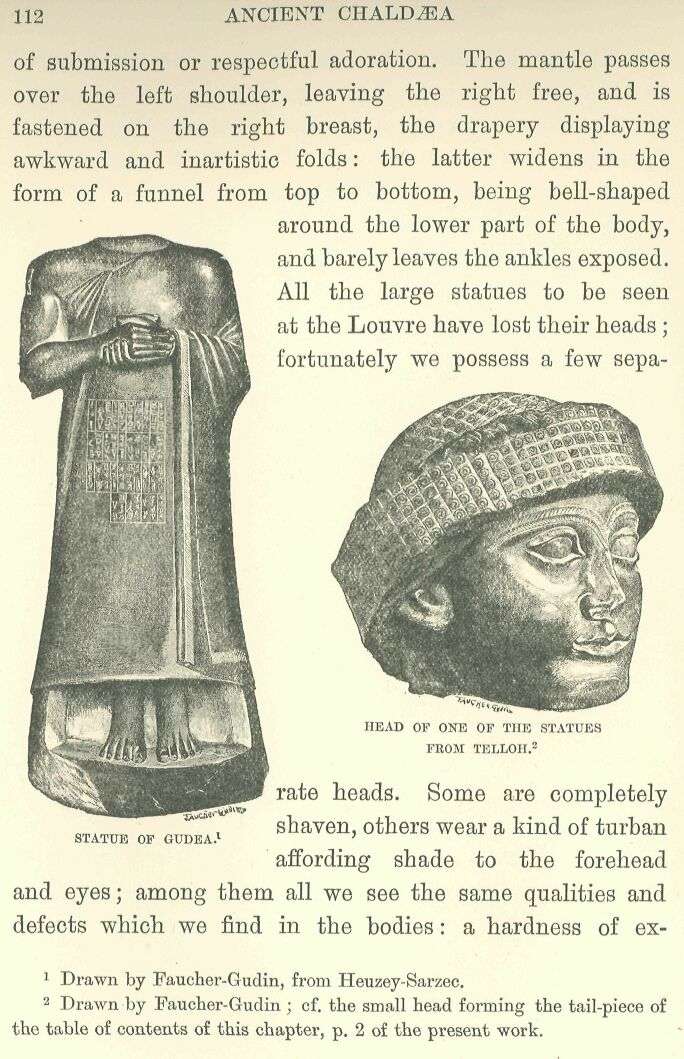112.jpg Statues from Telloh. And Head of One Of The Statue of Gudea. 