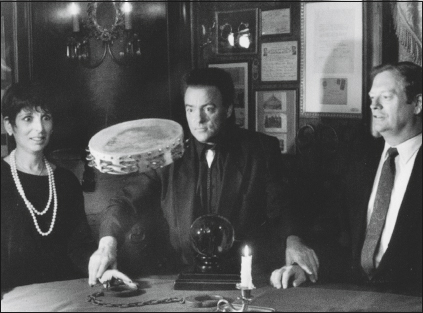 Séancing in the Houdini Séance Room, 1998.