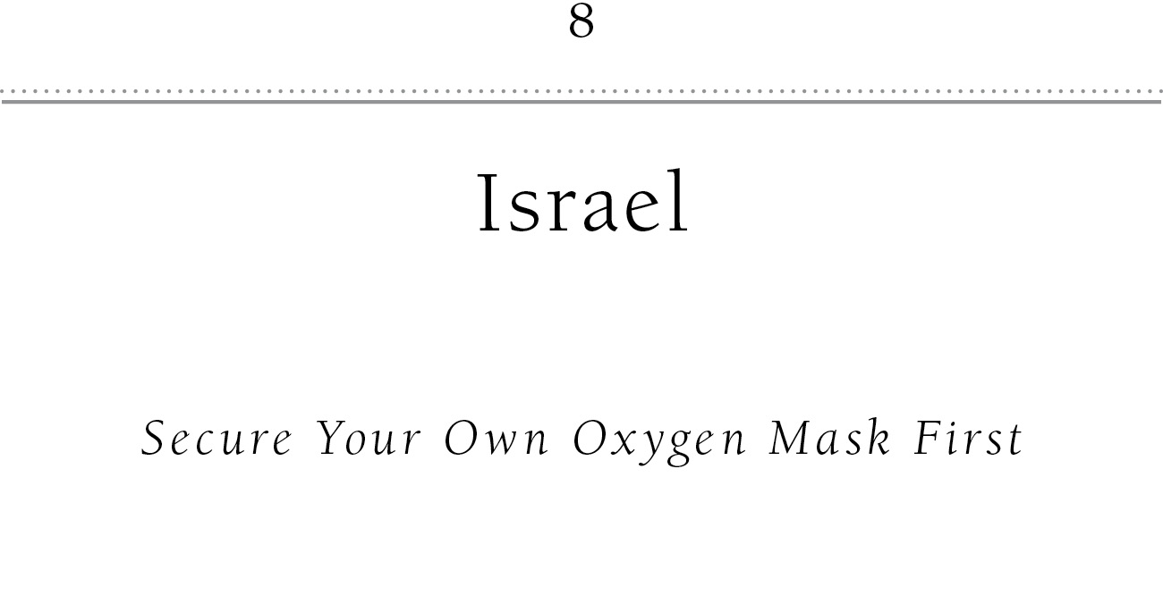 8 Israel Secure Your Own Oxygen Mask First