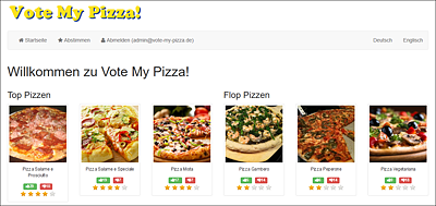 Beispielanwendung »Vote My Pizza!«