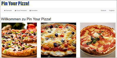 Übungsanwendung »Pin Your Pizza!«