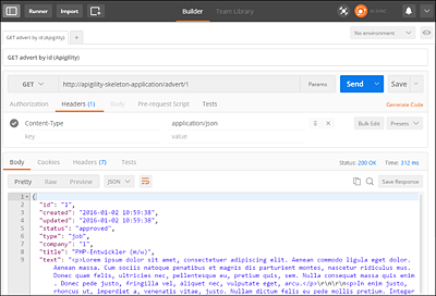 Neue API mit Postman aufrufen