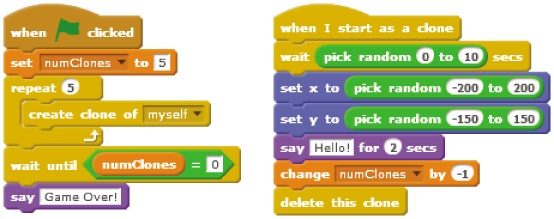 Using a global variable to track when clones are deleted