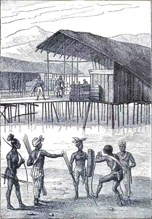 Rawak hut on piles