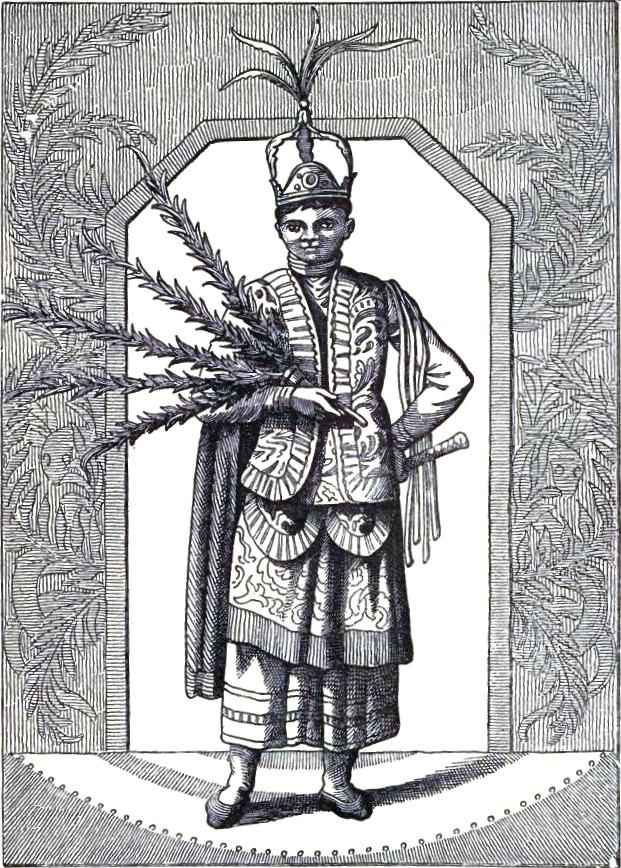 A performer of the dances of Montezuma