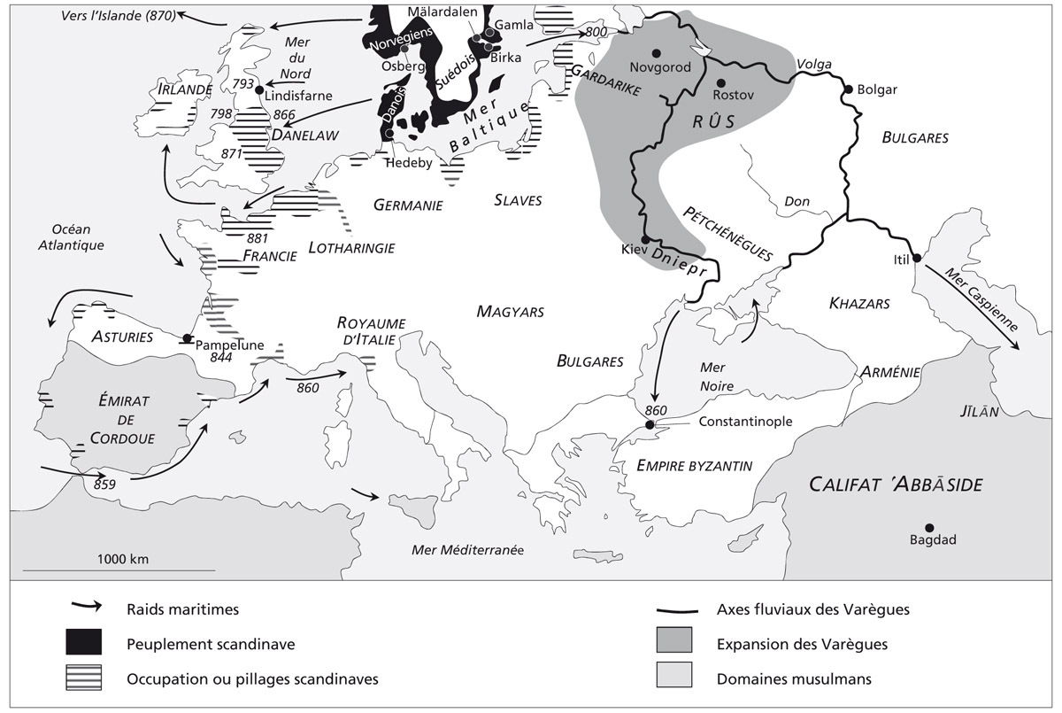 Illustration. Les Vikings et l’Islam vers 900