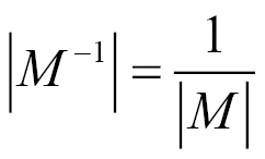 Determinant of a 2x2 matrix