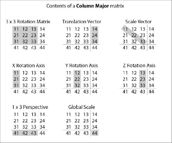 Matrix majors