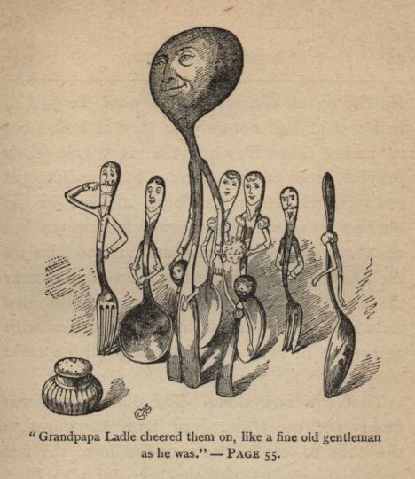 "Grandpapa Ladle cheered them on, like a fine old gentleman as he was."