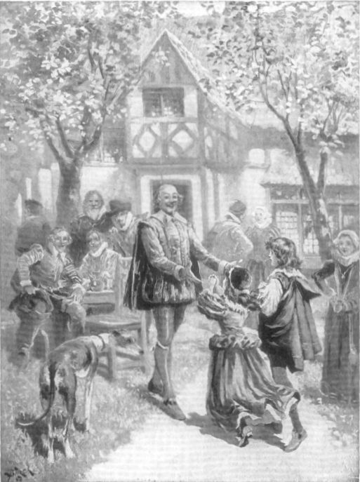 "Master Shakspere met them with outstretched hands."