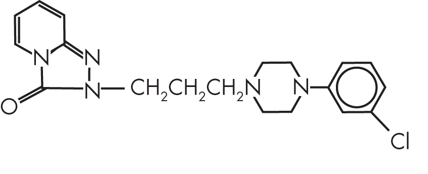 FIGURE 15–1. Chemical structure of trazodone.