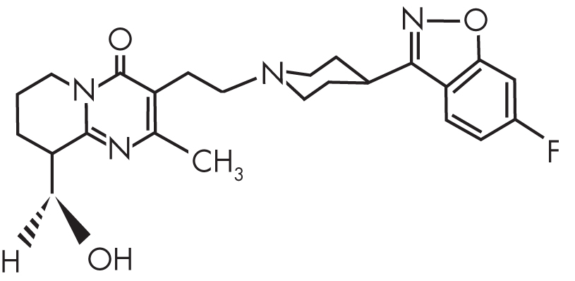 FIGURE 28–2. Chemical structure of paliperidone.