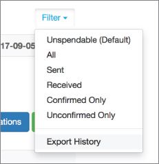 Snapshot illustration of exporting the raw data about the address.