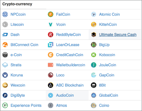 Snapshot illustration of the chainz.cryptoid.info website has explorers for more unusual cryptocurrencies.