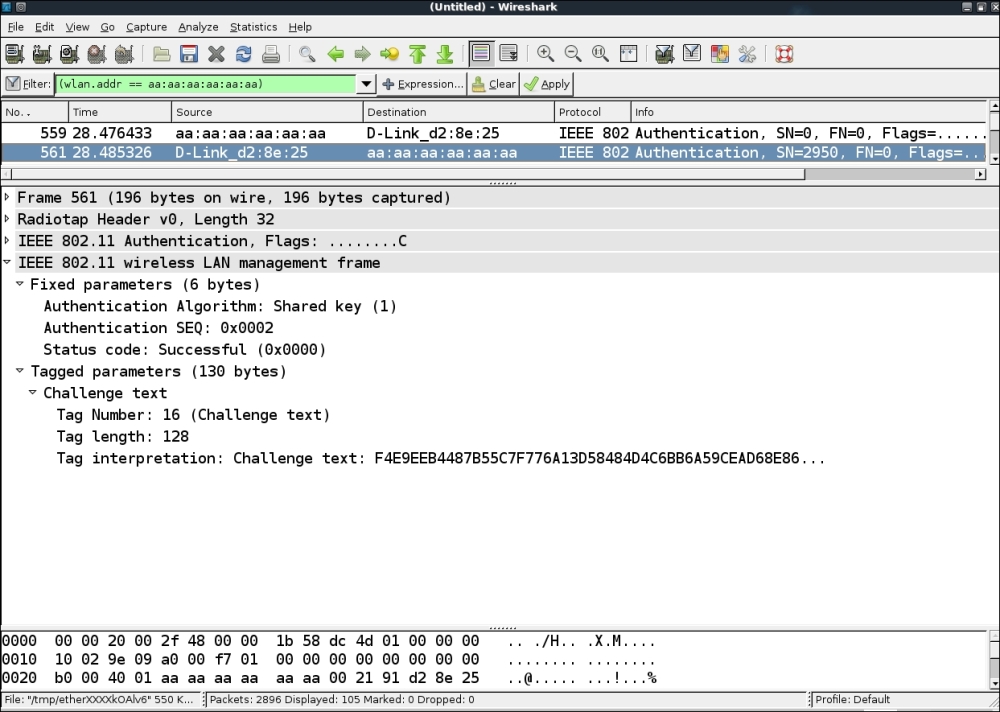 Time for action – bypassing Shared Authentication