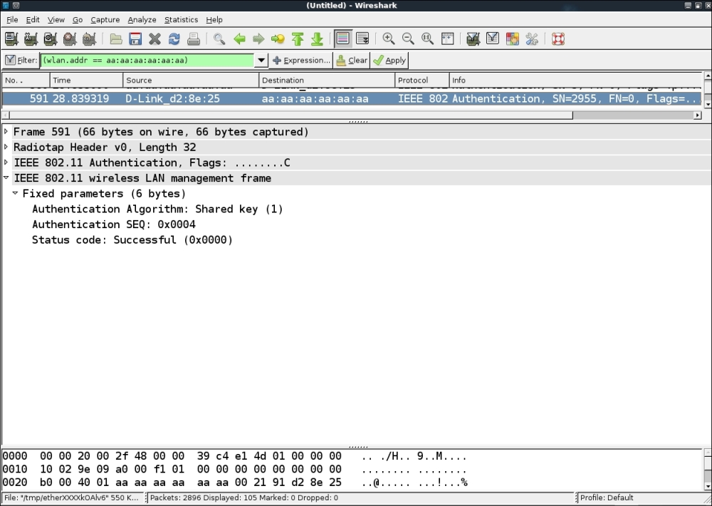 Time for action – bypassing Shared Authentication