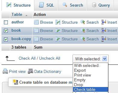 Multi-table operations