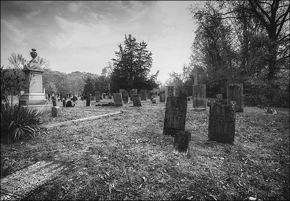 The newer cemetery