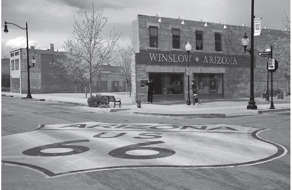 Downtown Winslow, Arizona....