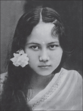 The author Princess Wangol (Binodini) as a student in Shillong.